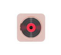 Cd Player,Lettore Cd Portatile Lettore multimediale CD portatile da parete compatibile con Bluetooth 5.1 musicale 3, mm Display a LED Lettori, staffa(Pink)