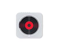 Cd Player,Lettore Cd Portatile Lettore multimediale CD portatile da parete compatibile con Bluetooth 5.1 musicale 3, mm Display a LED Lettori, staffa(White 1)