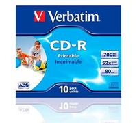 Verbatim CD-R AZO Wide Inkjet Printable 700 MB 52x 10 pz