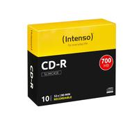 CD 8010 INT-S - CD-R Intenso, 700 MB/80 min, SlimCase da 10 pezzi