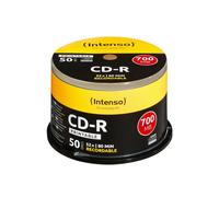 Intenso CD-R 1801125 – 700 MB 52x – 50 pezzi stampabili, Argento