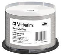 CD-R 80 Verbatim 52x DLP Termo bianco Full Surface 50er Cakebox 43756 -04