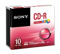 CD-R Sony 10CDQ80PS 48x 700 MB 10 unità