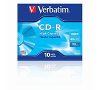 Verbatim - Scatola 10 CD-R Data Life Jewel Case serigrafato - 1X-40X - 43428 - 800MB Quantita min. 1