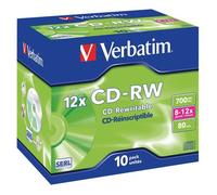 Verbatim CD-RW 12x 700 MB 10 pz