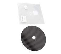 CD Stabilizer DVD Fibra di Carbonio Fibra di Sintonia da 0,2 Mm Stabilizzatore del Disco per Leggi del Vassoio Superiore (BLACK)