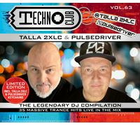 CD Techno Club Vol. 63 Di Talla 2XLC / PULSDRIVER 2CD Con Portachiavi