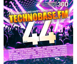 CD Technobase.fm Vol. 44 di Vari Artisti 3CDs