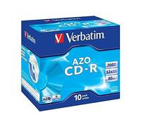Verbatim CD-R AZO Crystal 700MB 52x in Jewel Case (confezione da 10 pz) - 43327
