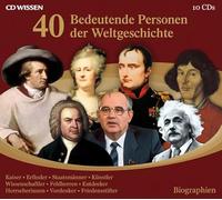 CD Wissen Coaching - CD WISSEN - 40 bedeutende Personen der Weltgeschichte, 10 CDs