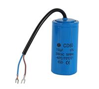 CD60 Condensatore 250V 150uf, condensatore di marcia motore, tester di condensatore di avviamento rotondo 50 / 60Hz, con cavo, per condizionatori d'aria, compressori e motori