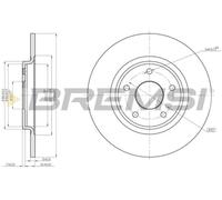 CD8217S Coppia 2 dischi freno BREMSI CHRYSLER GRAND VOYAGER V (RT) 3.6 MPV Sp