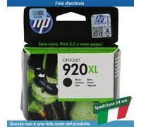 HP 920XL CD975AE, Cartuccia Originale HP da 1200 Pagine, Compatibile con Stampanti HP Officejet Serie 6000 e 7000 Grandi Formati, Nero