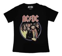 AC/DC Highway To Hell Circle Black M Donna Maglietta