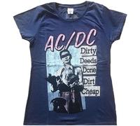 <![CDATA[AC/DC Vintage DDDDC Navy Blue S Donna Maglietta]]>