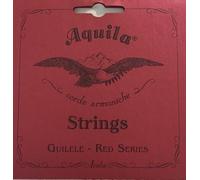 Aquila - Set cordes Guitalele e-a-d-G-B-E, colore: Rosso