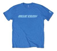 <![CDATA[Billie Eilish Blue Racer Logo (Sleeve Print) Blue L Maglietta]]>