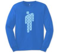 Billie Eilish - T-Shirt Maniche Lunghe # Xxl Unisex Blue # Manonman
