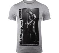 Bruce Springsteen Wintergarden Photo Uomo T-Shirt Grigio Sport XL 99% Cotone, 1% Viscosa Regular