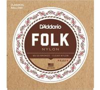 D'Addario Corde per chitarra folk EJ33 – nylon trasparente, pallino finale, bronzo 80/20