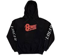 Bowie David - Felpa # L Unisex Black # Rebel Rebel