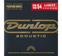DUNLOP - DAP1254 ACOUSTIC PHOSPHOR BRONZE, LIGHT SET/6 Corde in bronzo/fosforo, Scalatura: 12-16 - 24-32 - 42-54