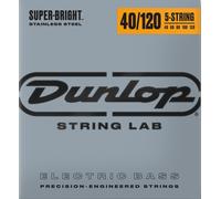 Jim Dunlop DBSBS 40-120 - Corda per basso Super Bright Stainless Steel, misura: light, set da 5