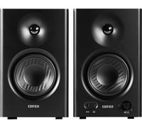 Edifier MR4 Cassa Monitor da Studio per PC Registrazione, 4" Near Field Attive Monitor Altoparlanti - Nero (coppia)