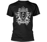 Emperor Maglietta unisex Crest 2 con stemma, stampa fronte-retro Nero XL