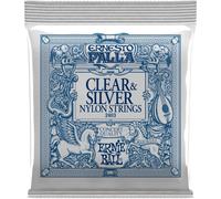 ERNIE BALL - 2403 - ERNESTO PALLA CLEAR SILVER - Classic Guitar Strings - Set of 6