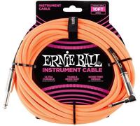 Ernie Ball Cavo per strumenti P06079-EB intrecciato 3 m dritto/angolato arancione neon