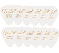 Fender® »351 SHAPE CLASSIC PICKS« Plettri in celluloide - Forma: 351-12 Pezzi - X-Heavy - Colore: Bianco