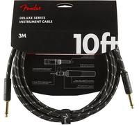 Fender Cavo per strumento Deluxe Series 3 m Dritto-Dritto Nero