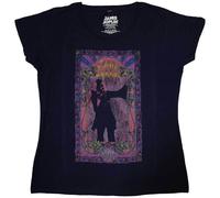 Ladies Janis Joplin Paisley & Flowers Frame autorizzato Donne maglietta