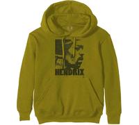 Jimi Hendrix - Felpa # Xl Unisex Green # Let Me Live