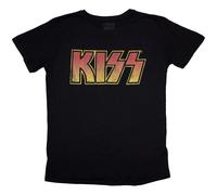Kiss Vintage Classic Logo Black M Donna Maglietta