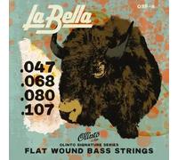 La Bella 0SF-4 Corde per basso Olinto Signature Flat Wound 47-107