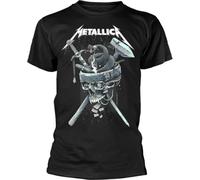 Metallica Maglietta History White Logo Unisex Black L