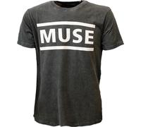 <![CDATA[Muse Logo (Wash Collection) Black L Maglietta]]>