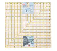 Prym Ruler, Transparent, Black, Yellow, 31,5 x 31,5 cm