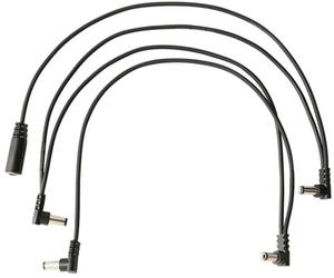 <![CDATA[RockBoard Flat Daisy Chain Angled 4 Outputs 120 cm Cavo di alimentazione]]>