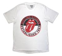 Rock Off Trade maglietta The Rolling Stones Est. 1962 autorizzata Donna manica corta Bianco M