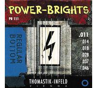 Thomastik-Infeld, Corde per chitarra elettrica Power Brights Series, Set, Regular Bottom PB111 Medium .011-.046w