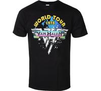 <![CDATA[Van Halen World Tour '78 Full Colour Black M Maglietta]]>