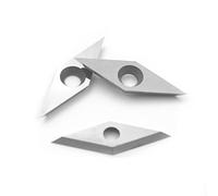 CDBP Inserti Diamantati 10×28mm per Tornio Legno,Punta 4.3mm per Profilature e Intagli,Utensili Professionali e Fai da Te,3pezzi