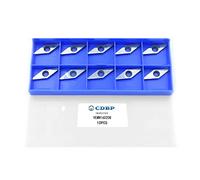 CDBP Inserti in Carburo di Tungsteno Diamantati VEMN160208 per Tornio Legno, Forma Diamante 10x28mm con Frese a Punta Tonda - Lavorazione Legno Fai Da Te/Professionale,10 Pezzi
