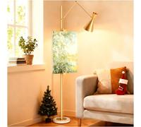 CDDUOLA Lampada da Terra in Metallo con Mavalletto, 360° Braccio Oscillante Regolabile Salotto Piantana, Lampada da Pavimento con Interruttore Pedale per Soggiorno, Camera dal Letto, Sala Studio