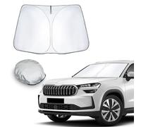 CDEFG Compatibile con Skoda Kodiaq 2017-2024 2025 Facelift Parasole per la Parabrezza Anteriore, Ripiegabile per Evitare i Raggi del Sole, Protettore Contro i Raggi UV Auto K-odiaq RS Accessori