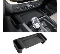 CDEFG Compatibile con Volvo XC60 2026 Facelift, organizer per console centrale con tappetino di ricarica wireless, tappetino antiscivolo antiscivolo per auto, accessorio XC60 2026