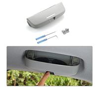 CDEFG Custodia per Occhiali ABS Compatibile con Audi A3 8Y 8V A1 GB A4 B8 B9 A5 A6 C7 C8 Q2 Q3 F3 8U Q5 Q7 2013-2024 2025 Anteriore Sunglasses Holder Box Auto Interni Accessori (Grigio)